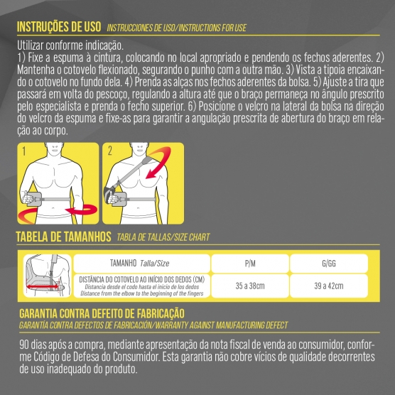 Tipoia Funcional Pós-operatório - 15° a 20° - Foto 9