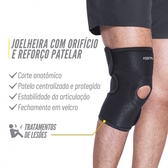 Joelheira Ajustável com Reforço Patelar - Foto 5