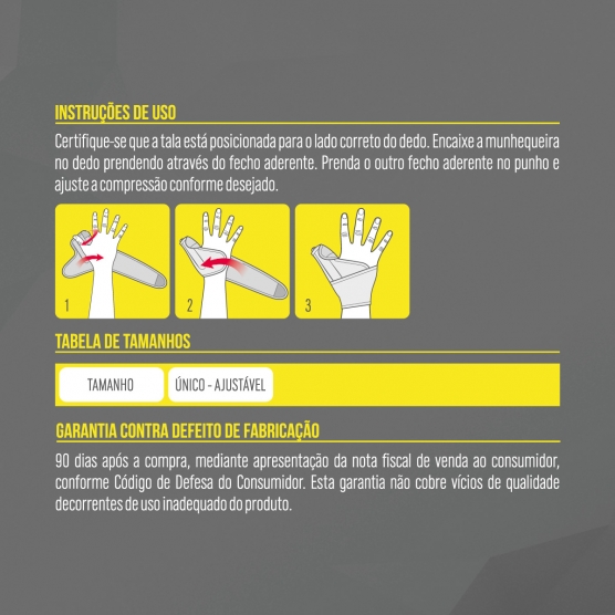 Munhequeira com Tala polegar - Foto 7