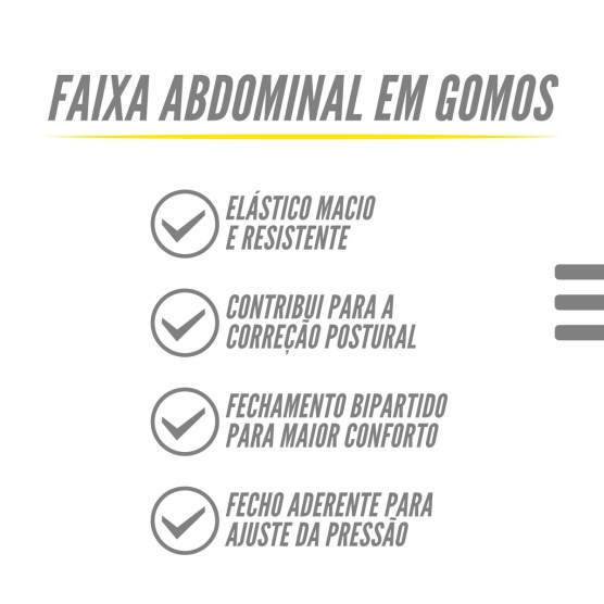 Faixa Elástica Abdominal - 2 Gomos - Foto 4